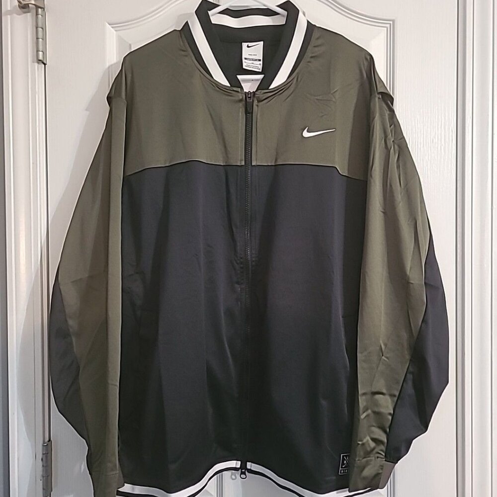 Nike Dri-FIT Men's Size X-Large NGC Bomber Full Zip Black Golf Jacket FQ1168-010
